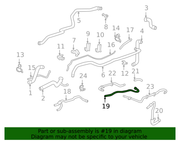 Genuine Porsche parts diagram