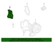 Genuine Porsche parts diagram