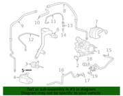 Genuine Porsche parts diagram