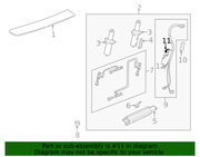 Genuine Porsche parts diagram