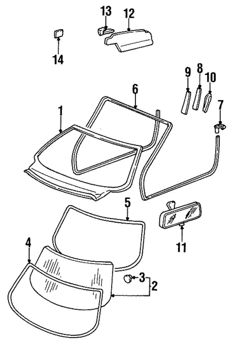 Genuine Porsche parts diagram