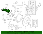 Genuine Porsche parts diagram