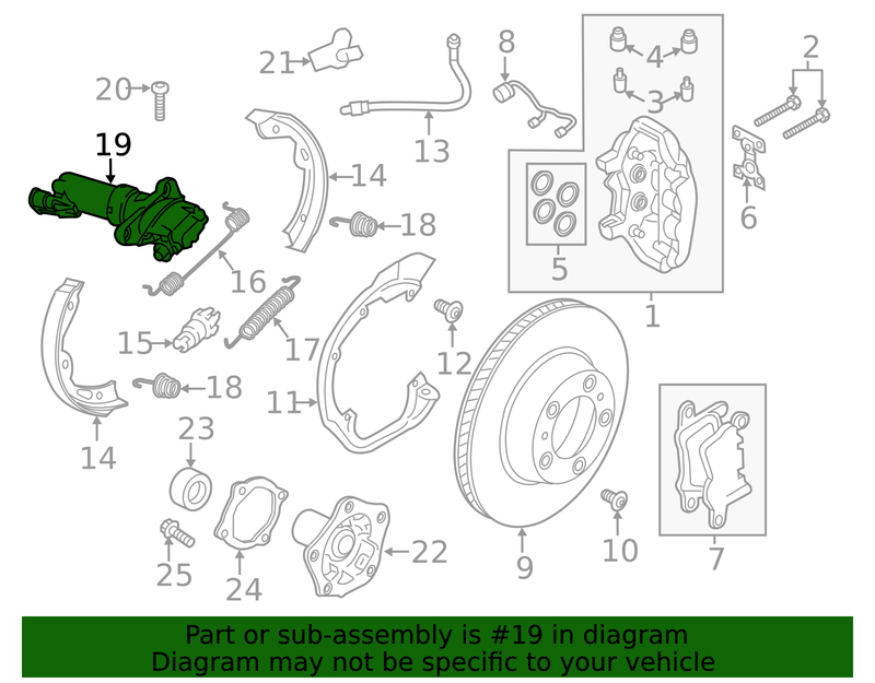 Genuine Porsche parts diagram