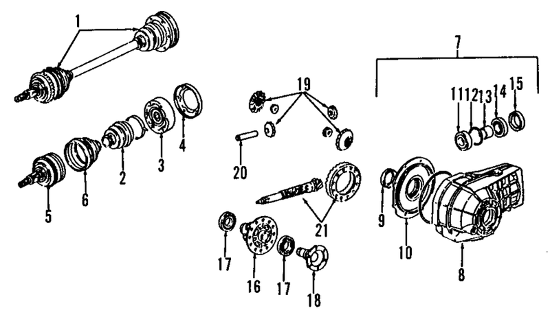 Genuine Porsche parts diagram