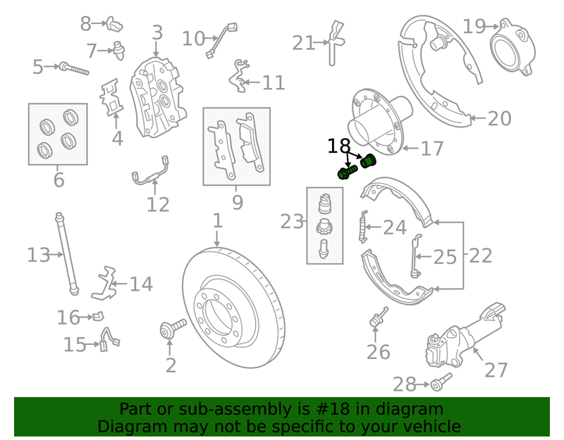Genuine Porsche parts diagram