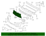 Genuine Porsche parts diagram