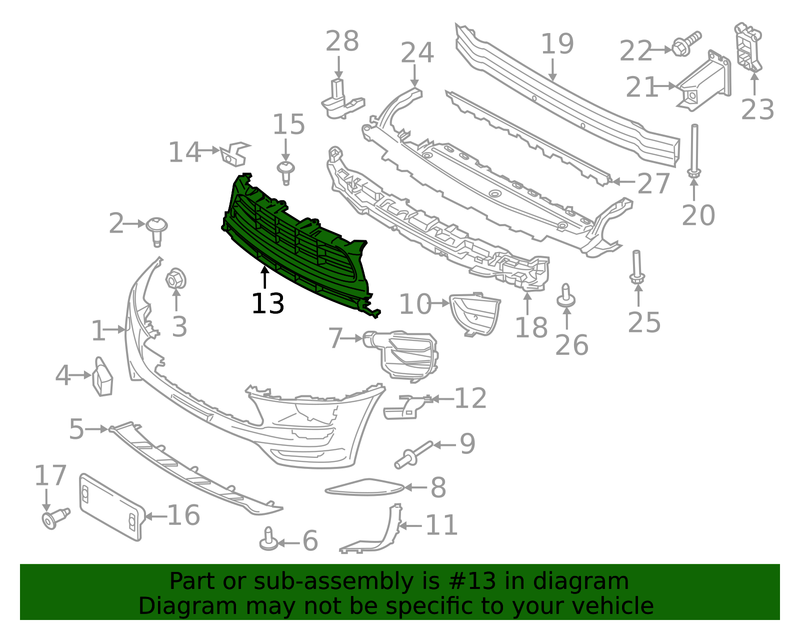 Genuine Porsche parts diagram