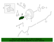 Genuine Porsche parts diagram