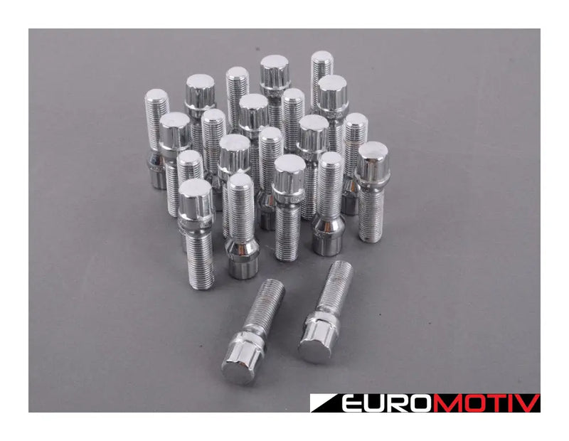 Conical Seat Tuner Spline Bolt Set - Long Length Chrome