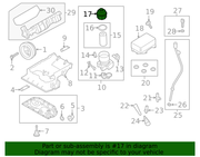 Genuine Porsche parts diagram