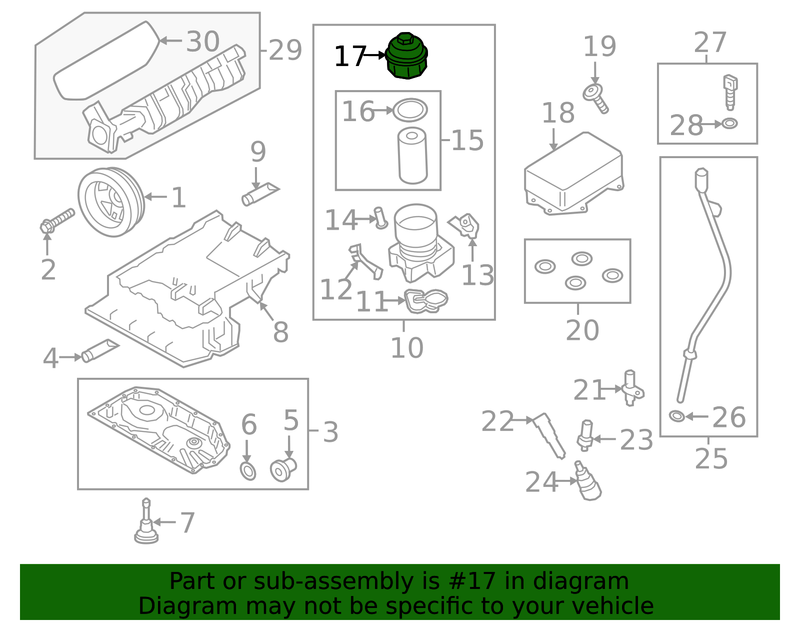 Genuine Porsche parts diagram