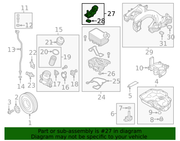 Genuine Porsche parts diagram