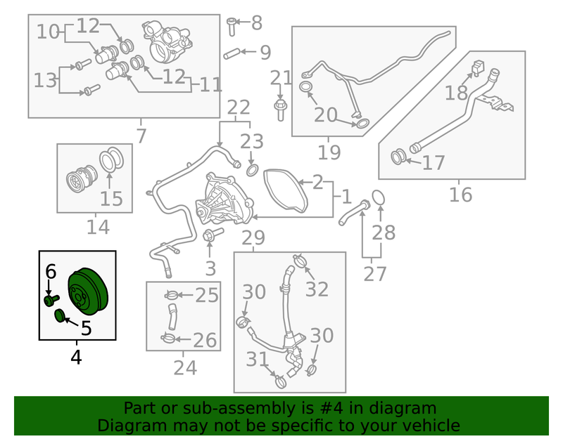 Genuine Porsche parts diagram