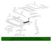 Genuine Porsche parts diagram