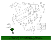 Genuine Porsche parts diagram