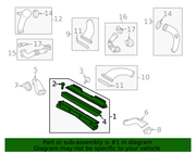 Genuine Porsche parts diagram