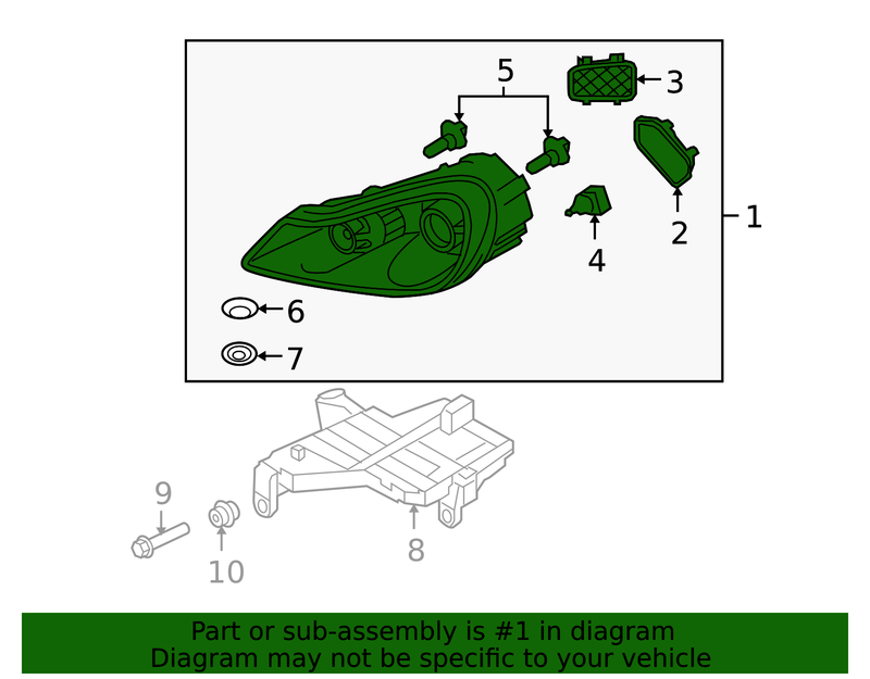 Genuine Porsche parts diagram