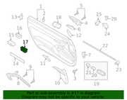 Genuine Porsche parts diagram