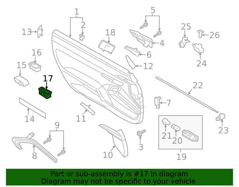 Genuine Porsche parts diagram