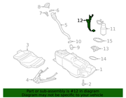Genuine Porsche parts diagram