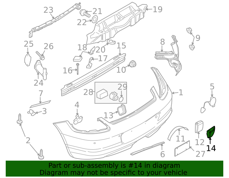 Genuine Porsche parts diagram