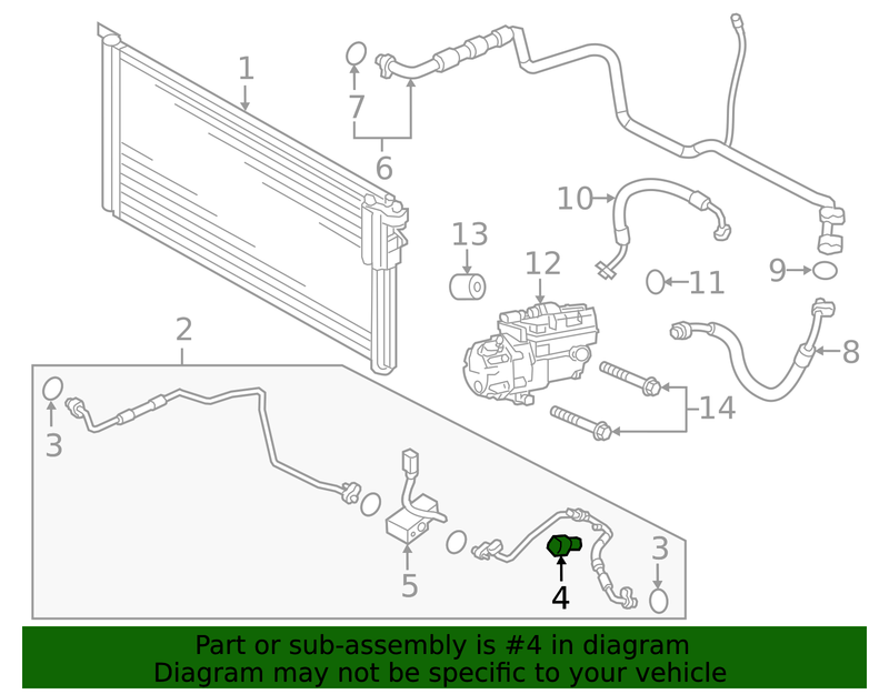 Genuine Porsche parts diagram