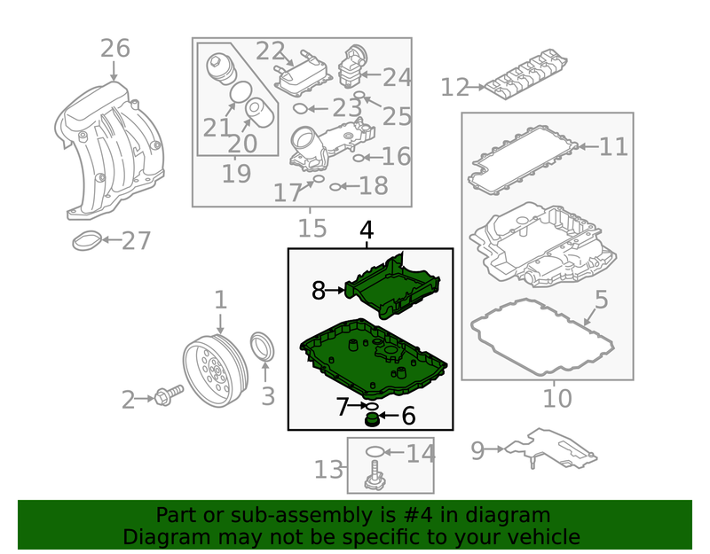 Genuine Porsche parts diagram