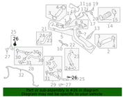 Genuine Porsche parts diagram