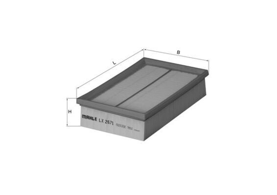 MAHLE Air Filter LX 2671