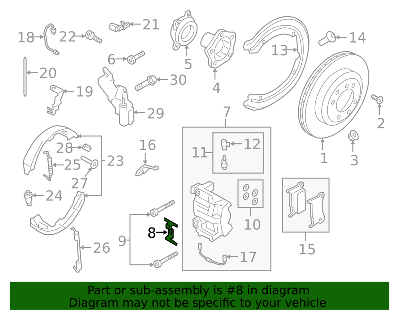 Genuine Porsche parts diagram