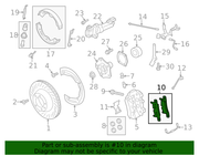 Genuine Porsche parts diagram