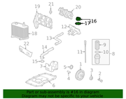 Genuine Porsche parts diagram