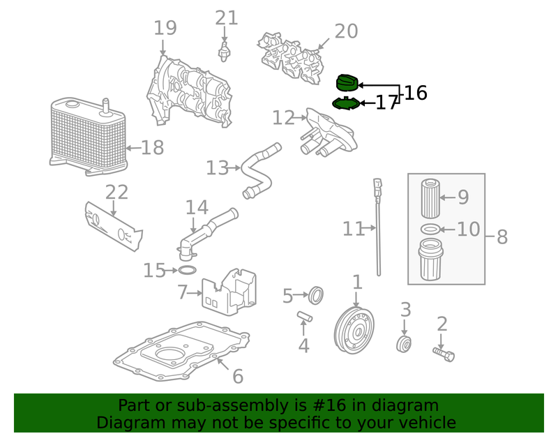 Genuine Porsche parts diagram