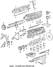 Genuine Porsche parts diagram