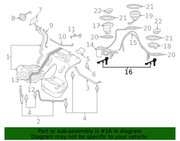 Genuine Porsche parts diagram