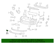 Genuine Porsche parts diagram