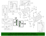 Genuine Porsche parts diagram