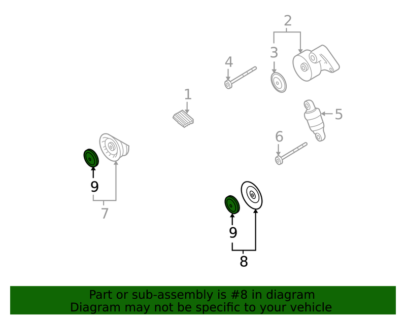 Genuine Porsche parts diagram