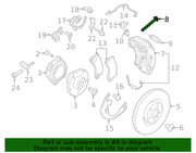 Genuine Porsche parts diagram