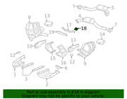 Genuine Porsche parts diagram