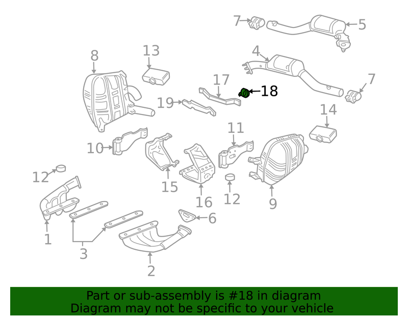 Genuine Porsche parts diagram