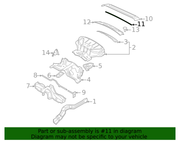 Genuine Porsche parts diagram
