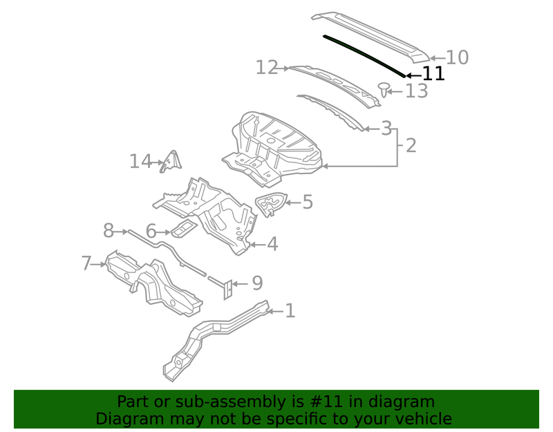 Genuine Porsche parts diagram
