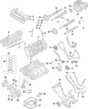 Genuine Porsche parts diagram