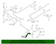 Genuine Porsche parts diagram