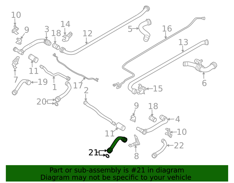 Genuine Porsche parts diagram