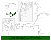 Genuine Porsche parts diagram