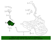 Genuine Porsche parts diagram