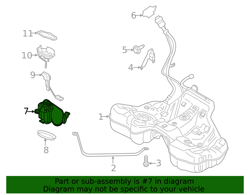 Genuine Porsche parts diagram