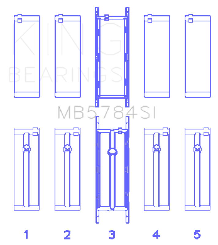 KING ENGINE BEARINGS MB5784SI0.25
